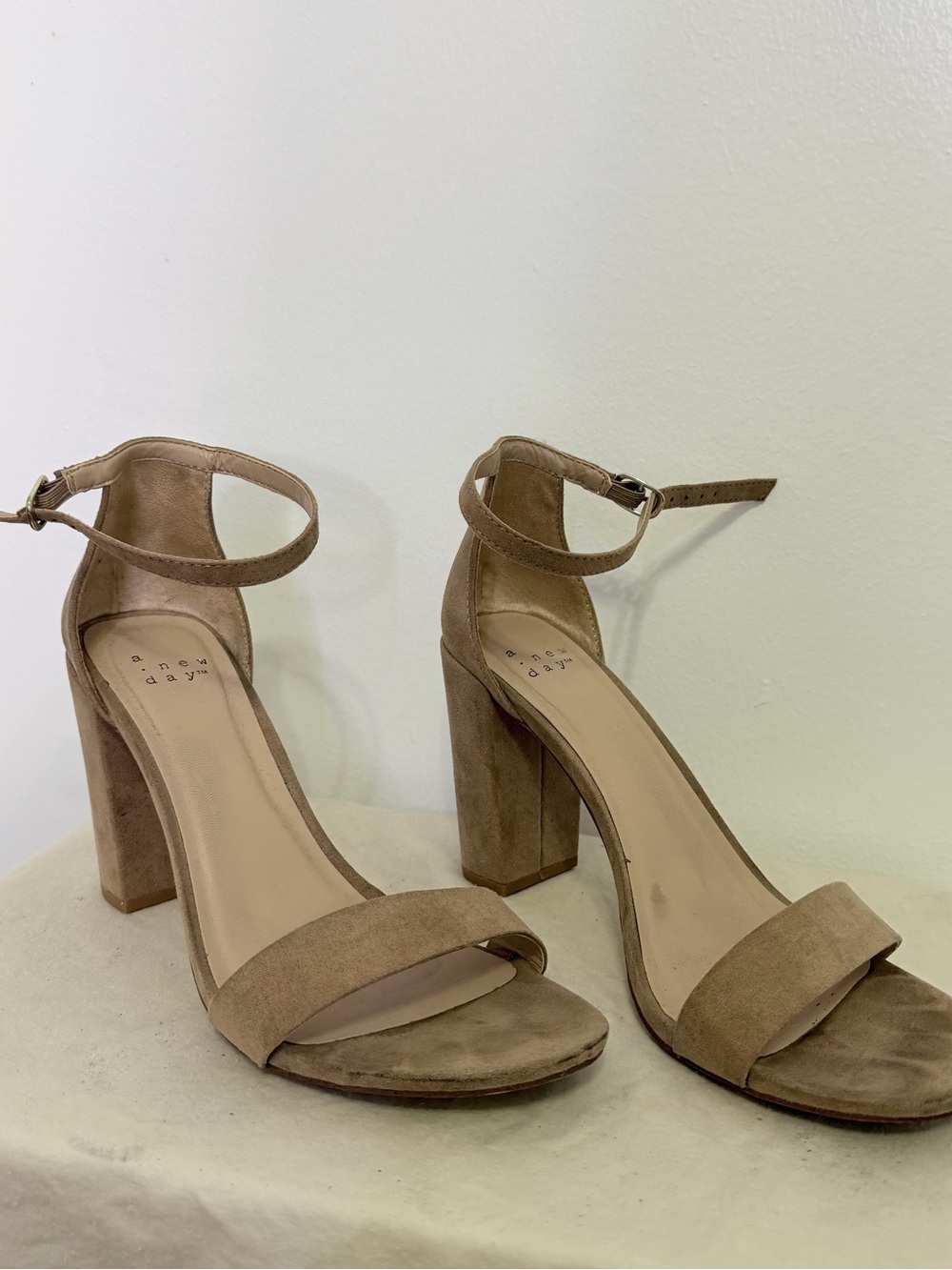 A New Day Nude High Heel Sandals Size 8.5
